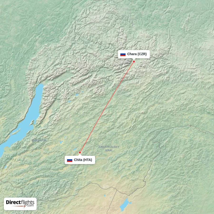HTA - CZR route map