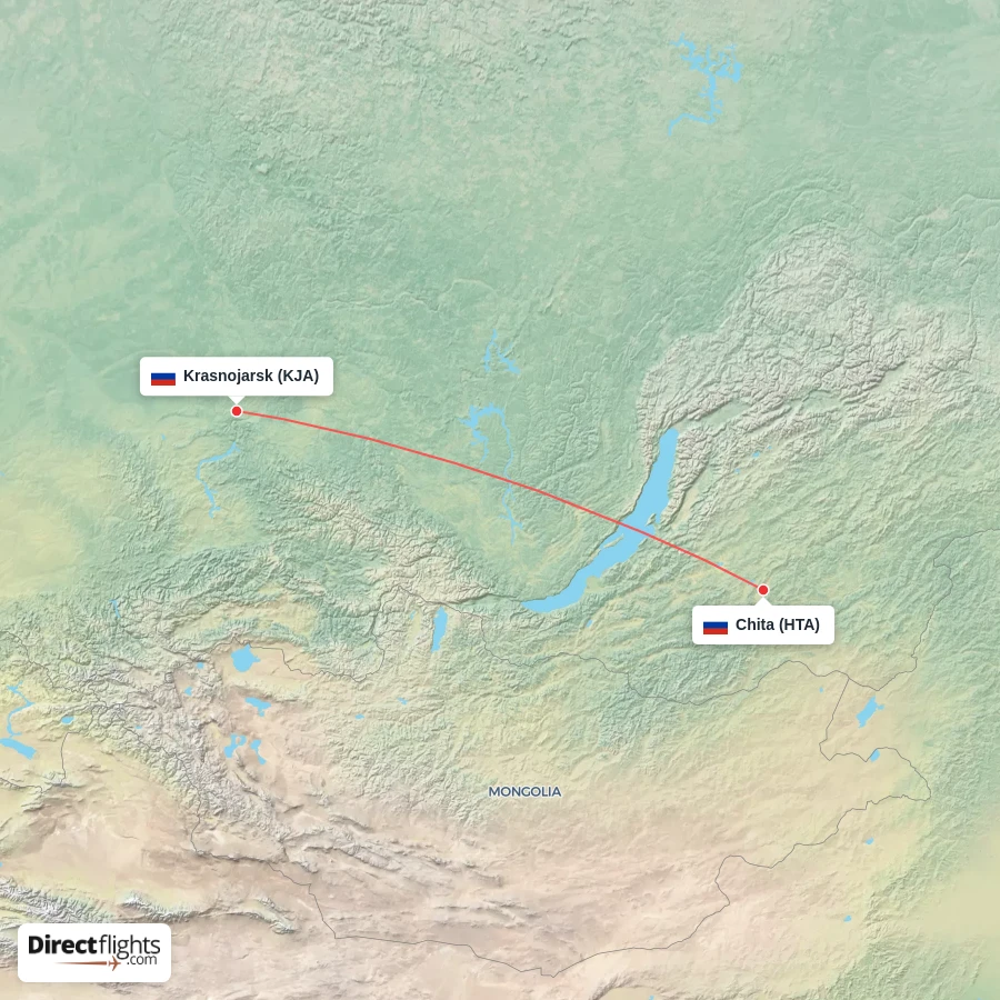 HTA - KJA route map
