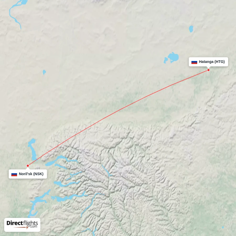 HTG - NSK route map