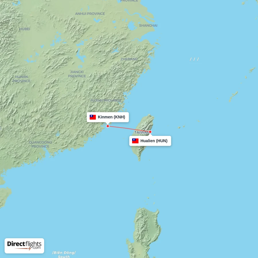 HUN - KNH route map