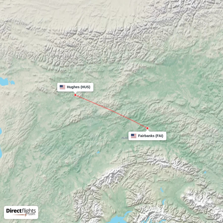 HUS - FAI route map