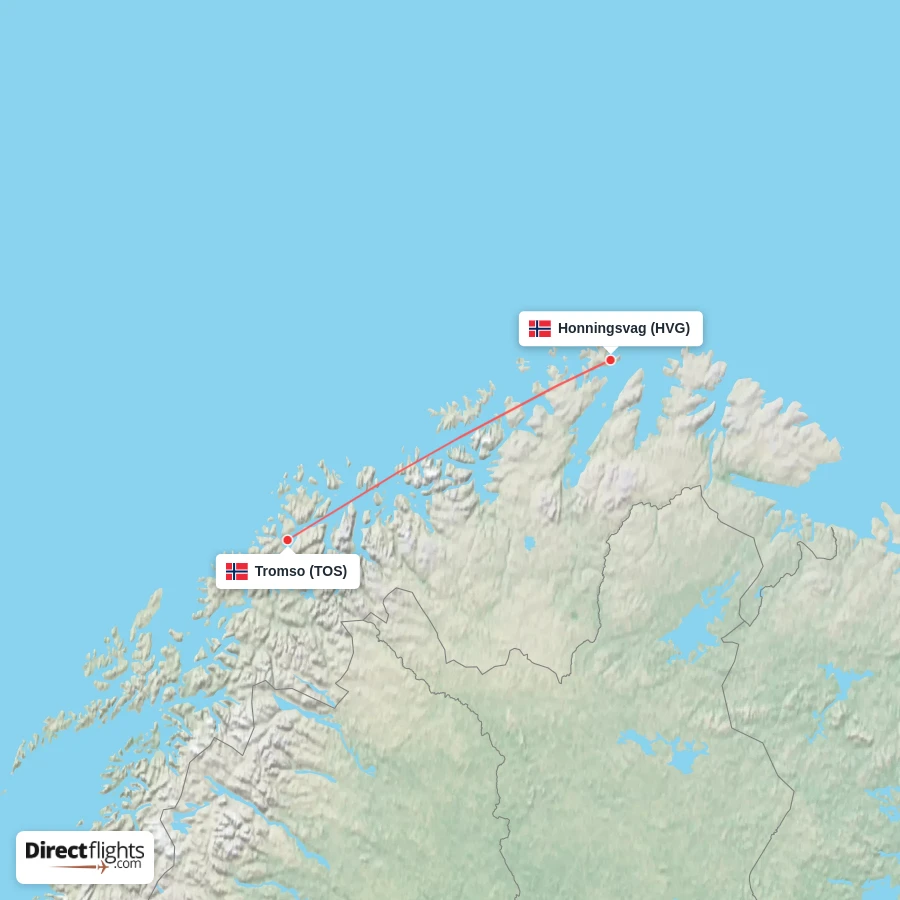 HVG - TOS route map