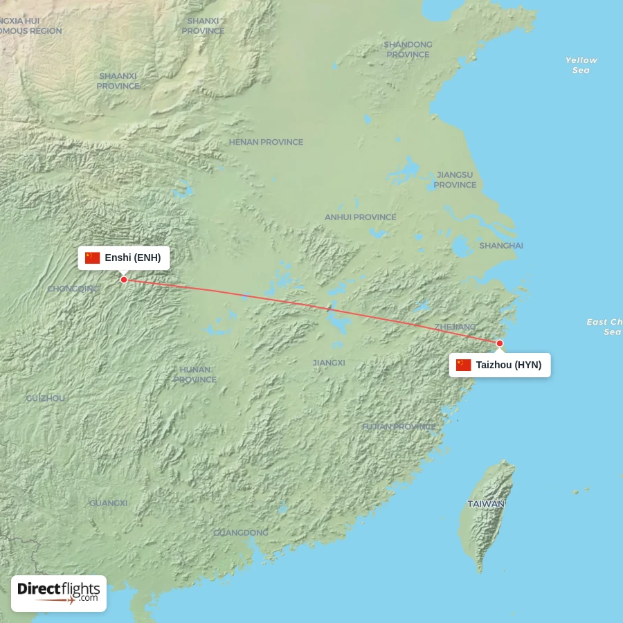 HYN - ENH route map