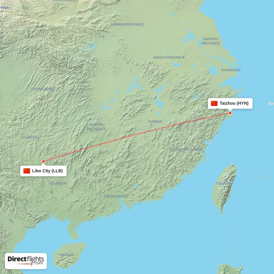 HYN - LLB route map