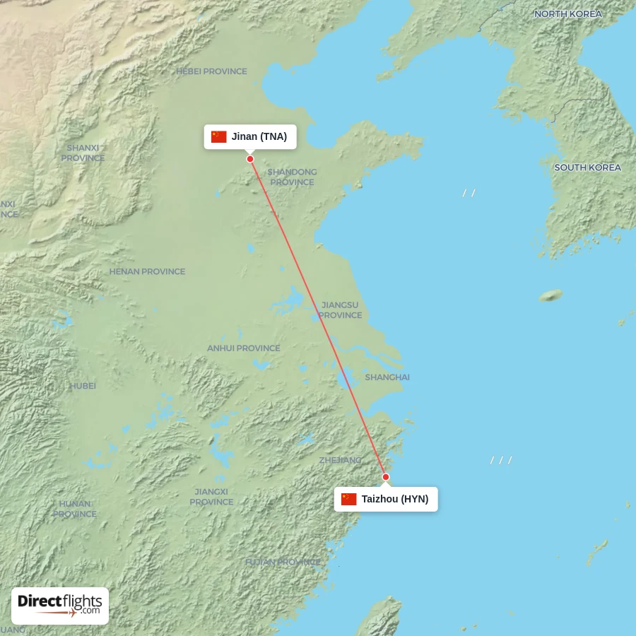 HYN - TNA route map