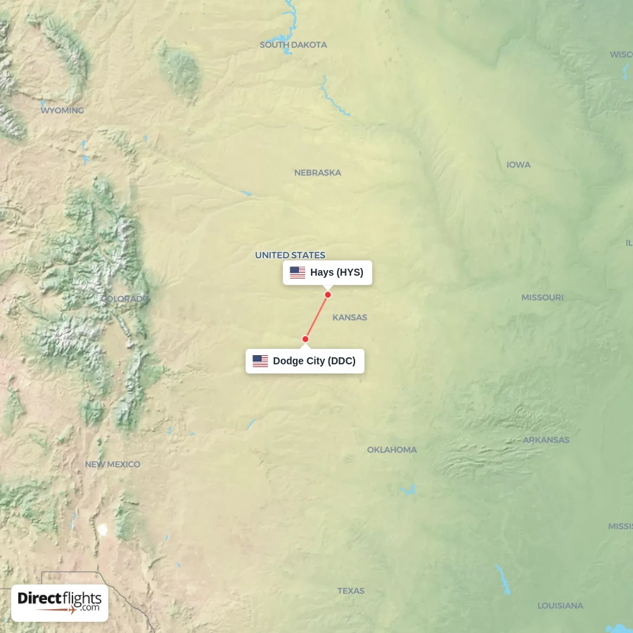 HYS - DDC route map