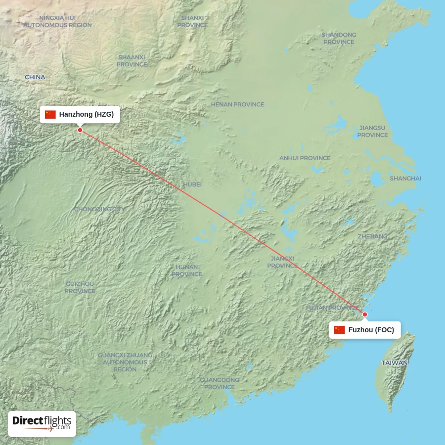 HZG - FOC route map