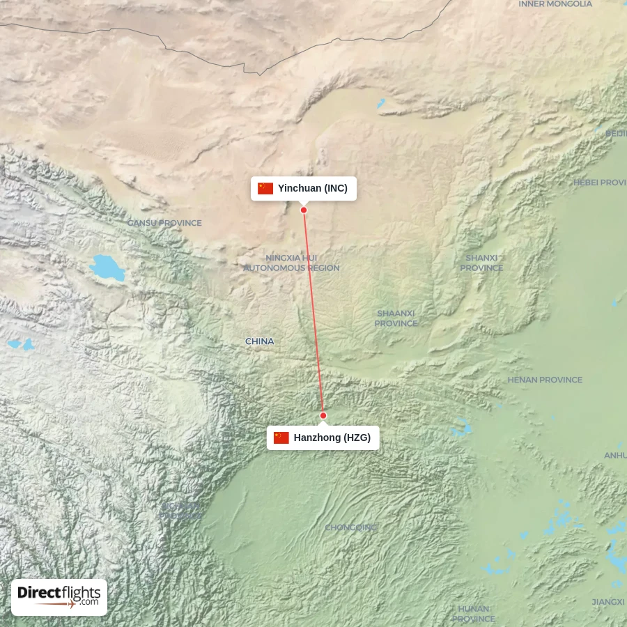 HZG - INC route map