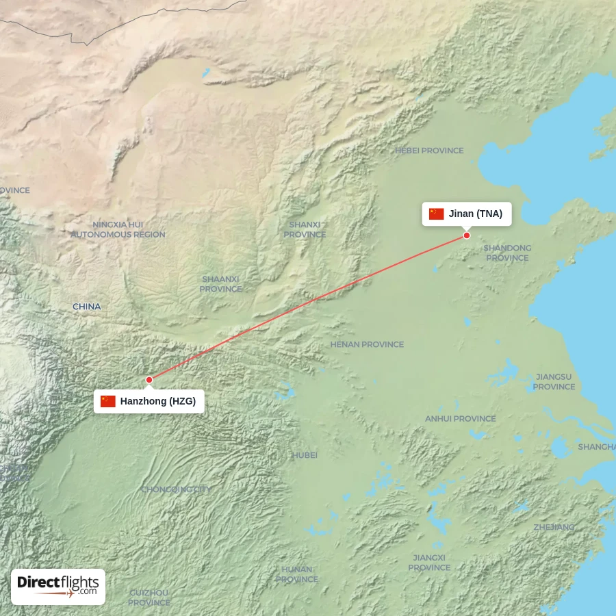HZG - TNA route map
