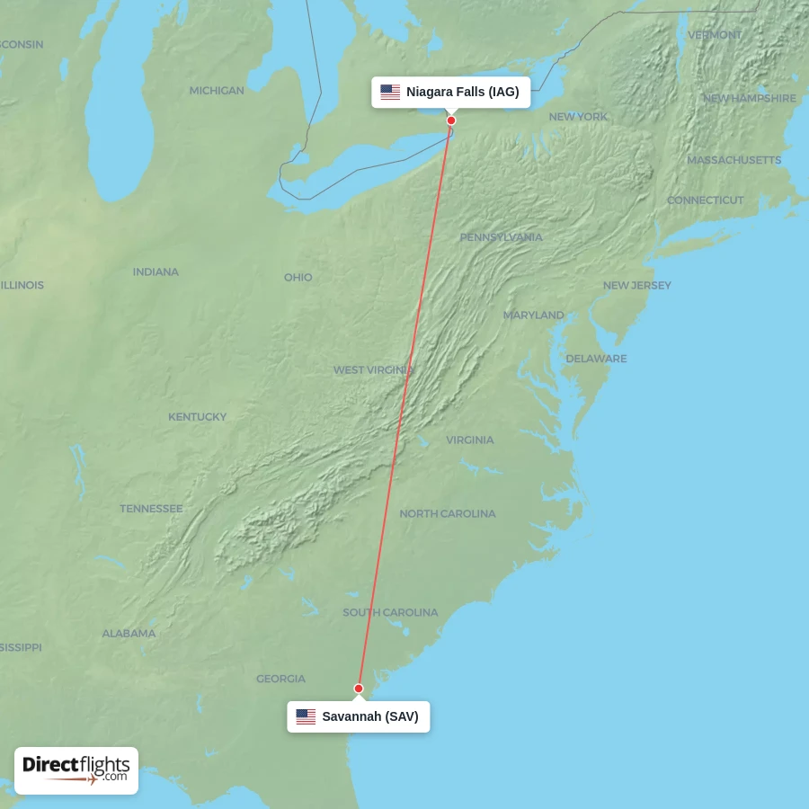 IAG - SAV route map