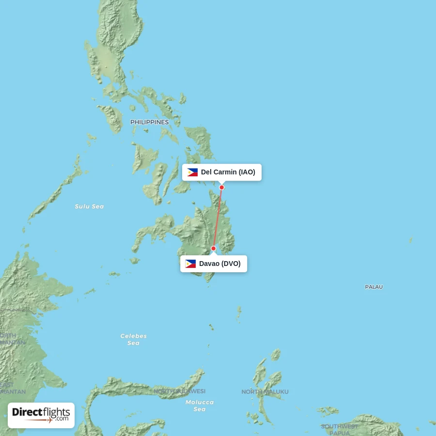 IAO - DVO route map