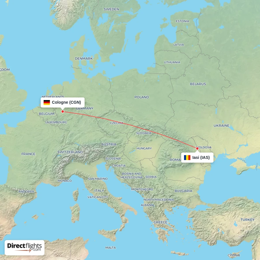 IAS - CGN route map