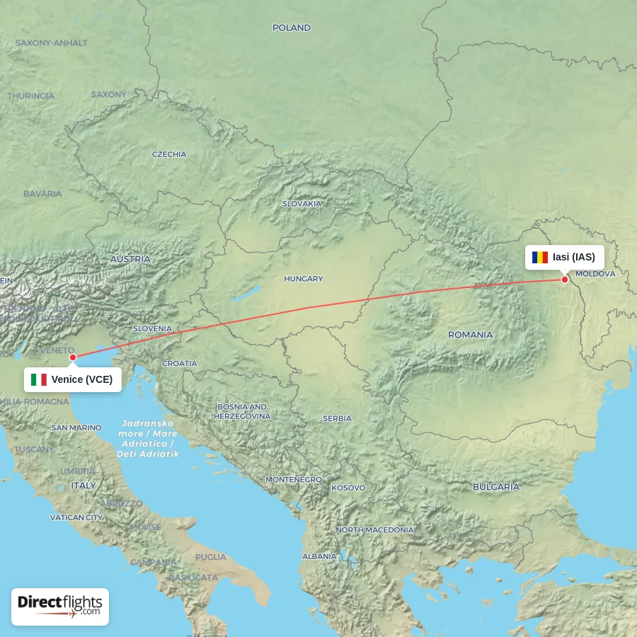 IAS - VCE route map