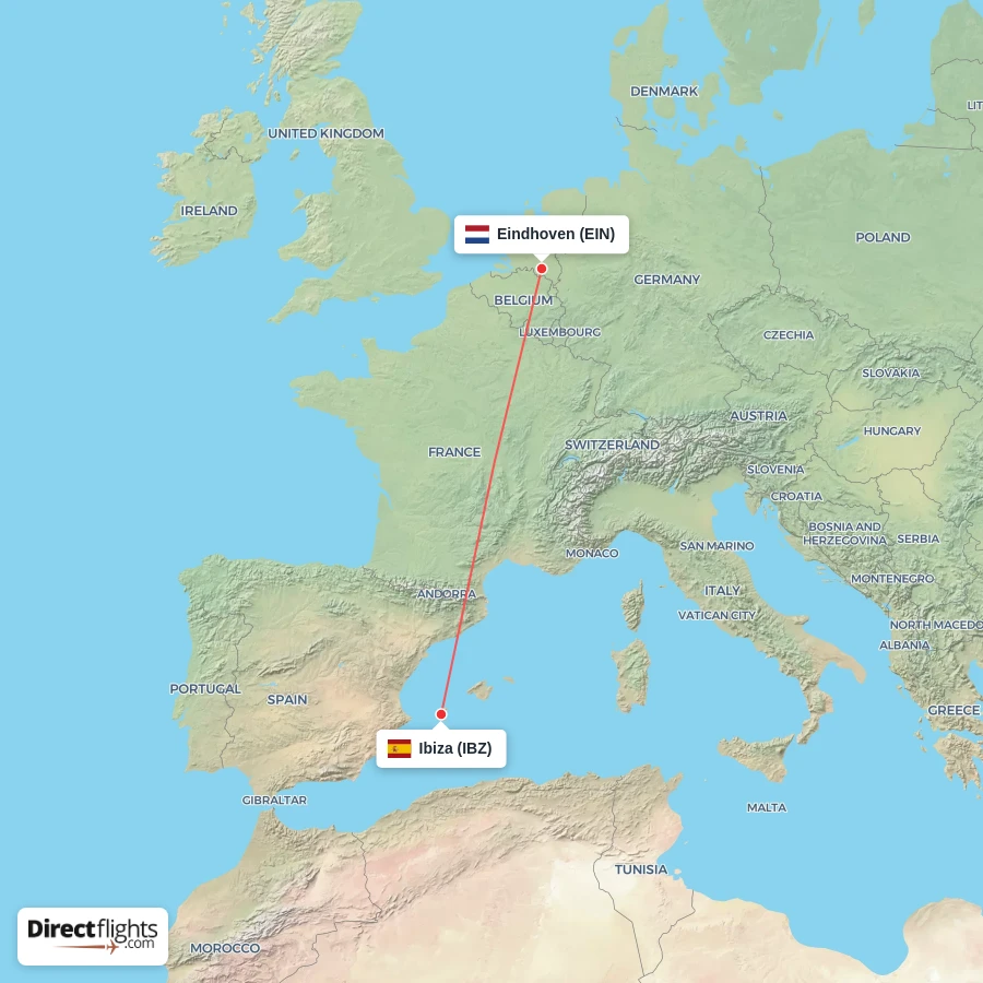 IBZ - EIN route map