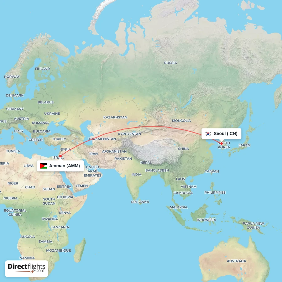 ICN - AMM route map