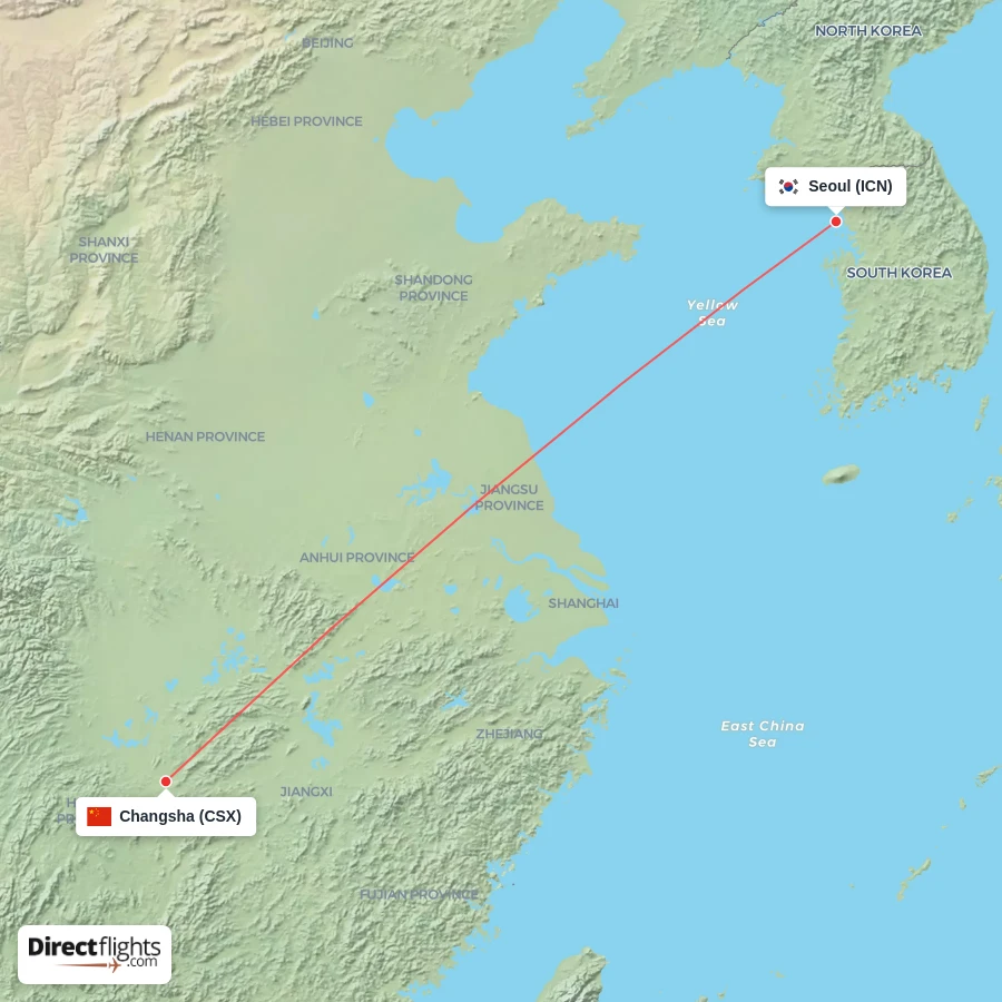 ICN - CSX route map