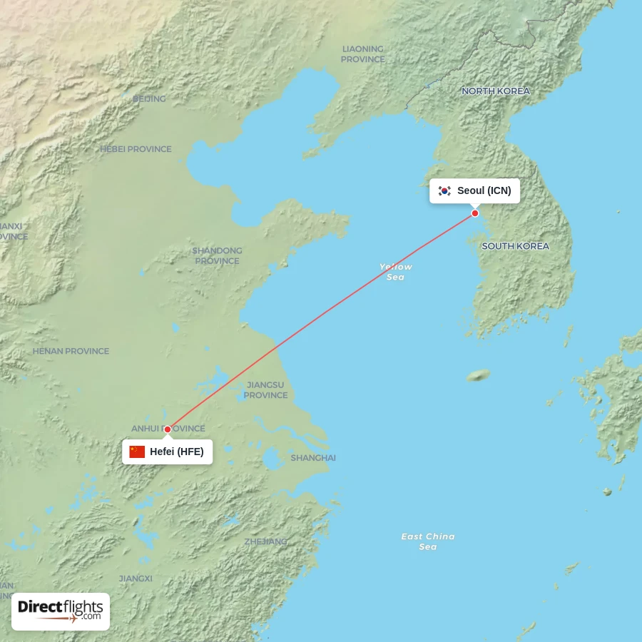 ICN - HFE route map