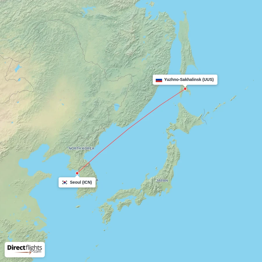 ICN - UUS route map
