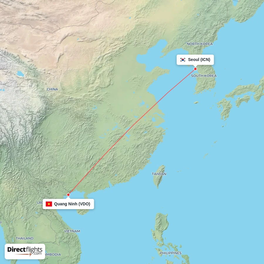 ICN - VDO route map