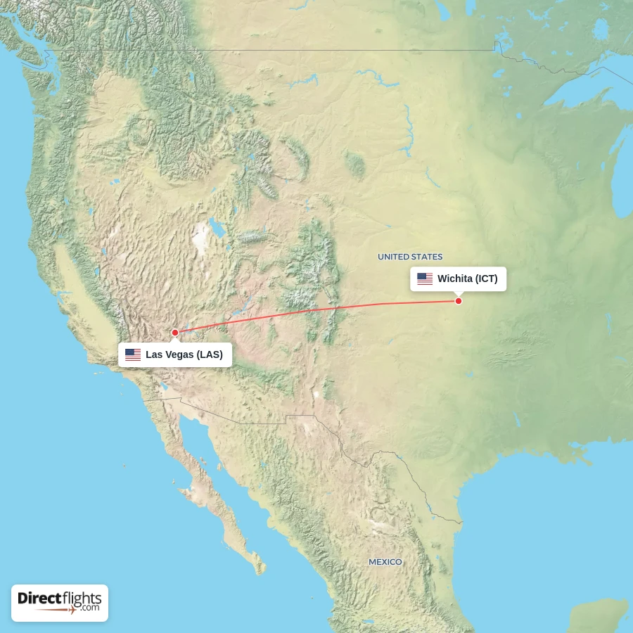 ICT - LAS route map