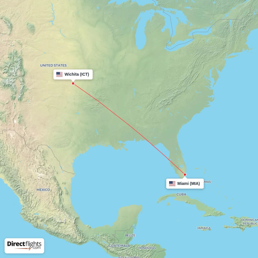 ICT - MIA route map