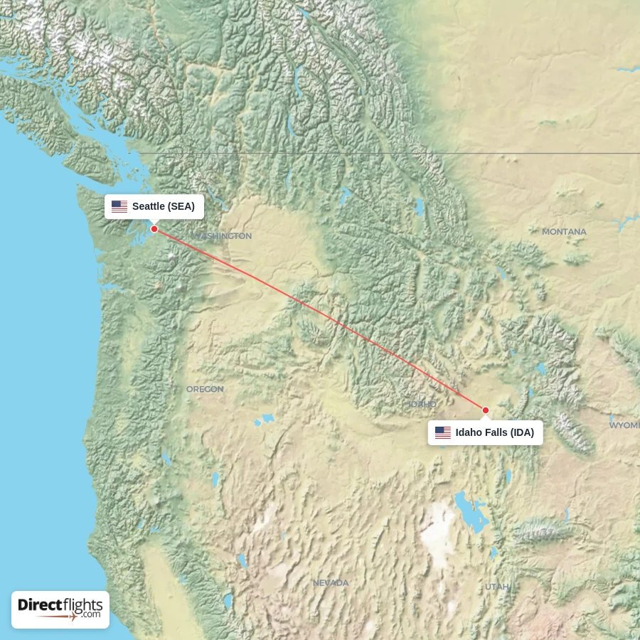 IDA - SEA route map