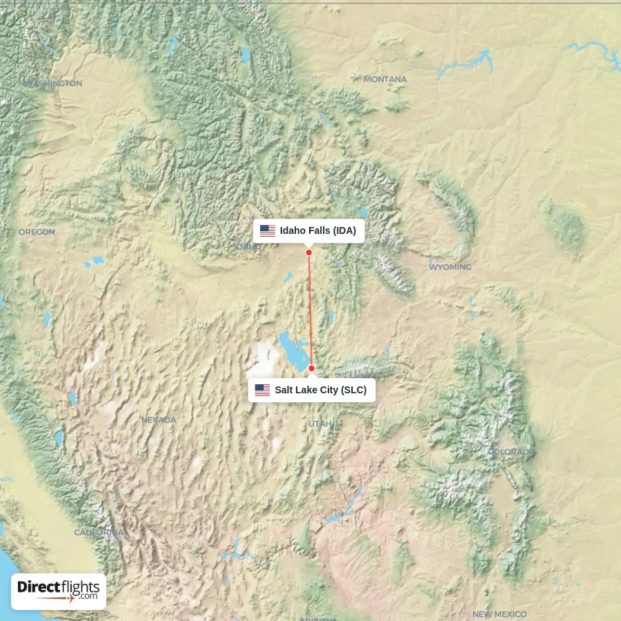 IDA - SLC route map
