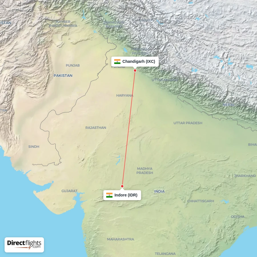 IDR - IXC route map