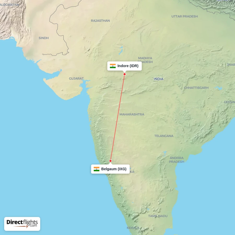IDR - IXG route map