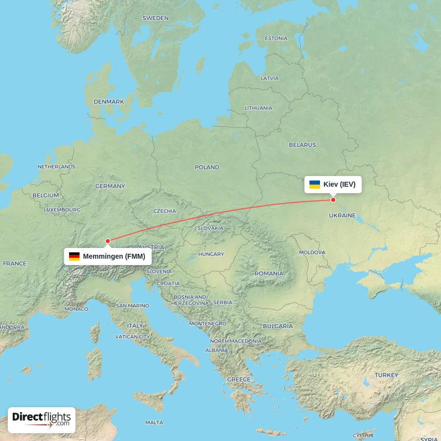 IEV - FMM route map