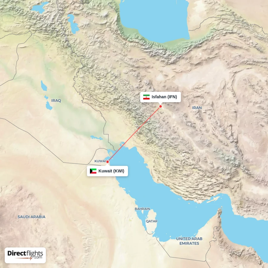 IFN - KWI route map