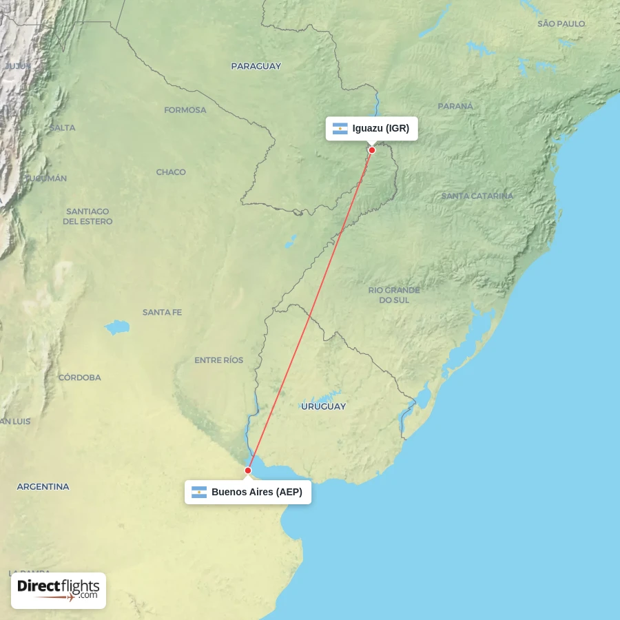 IGR - AEP route map