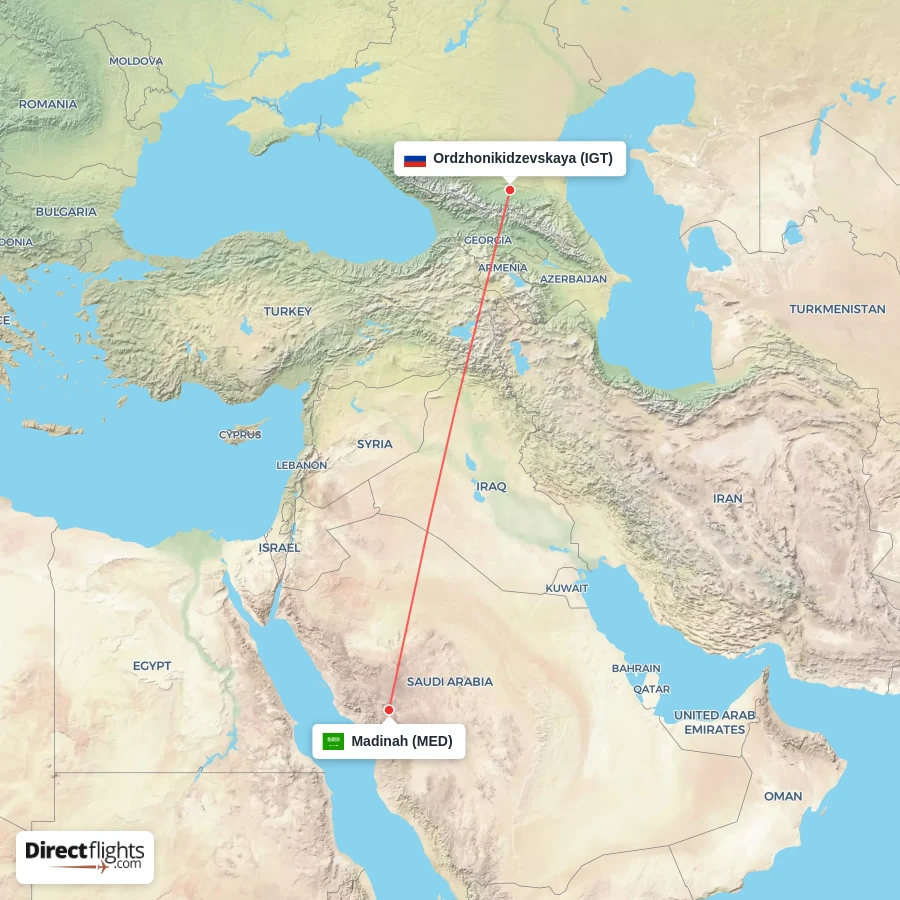 IGT - MED route map