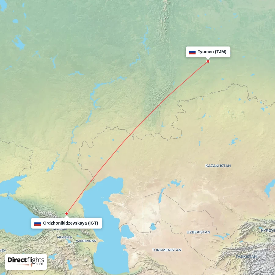 IGT - TJM route map