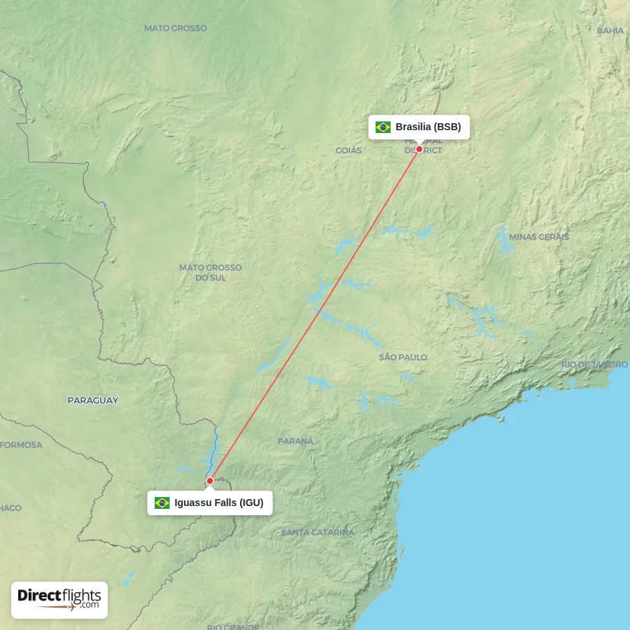 IGU - BSB route map