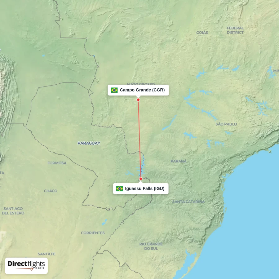 IGU - CGR route map