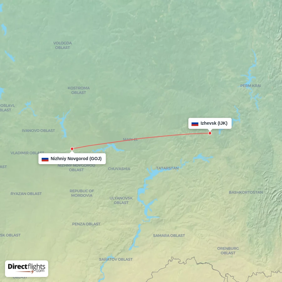 IJK - GOJ route map