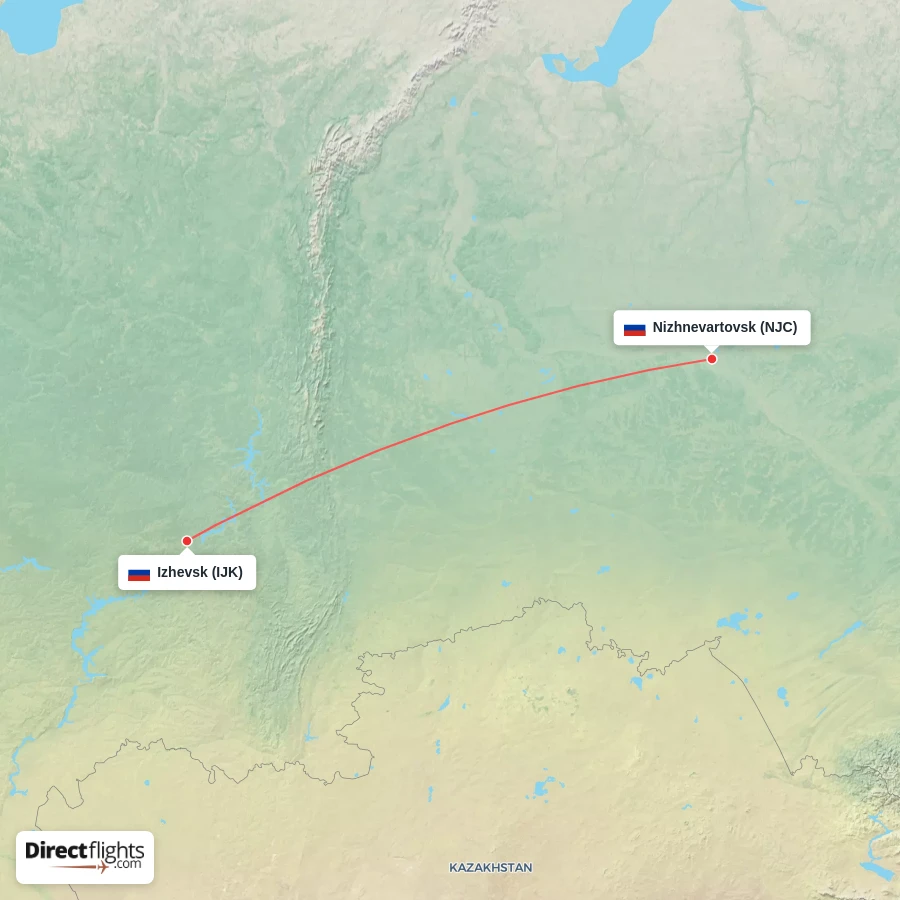 IJK - NJC route map