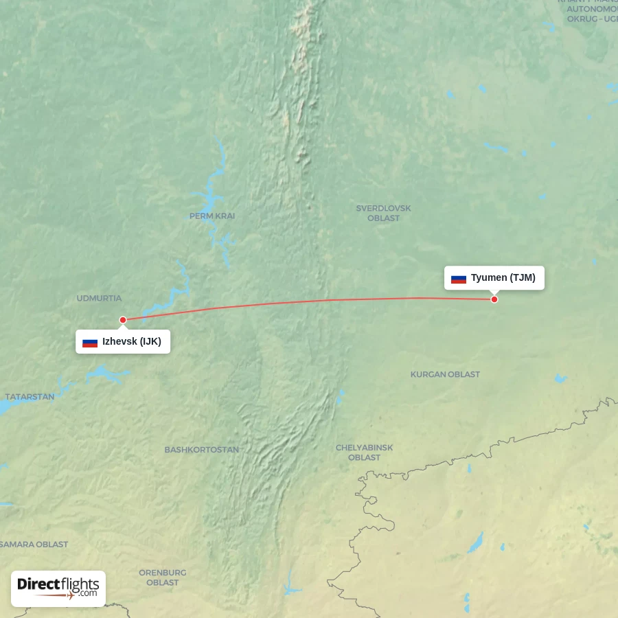 IJK - TJM route map