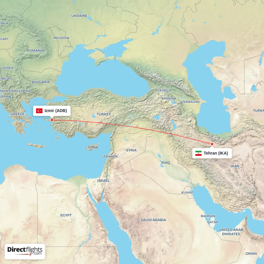 IKA - ADB route map