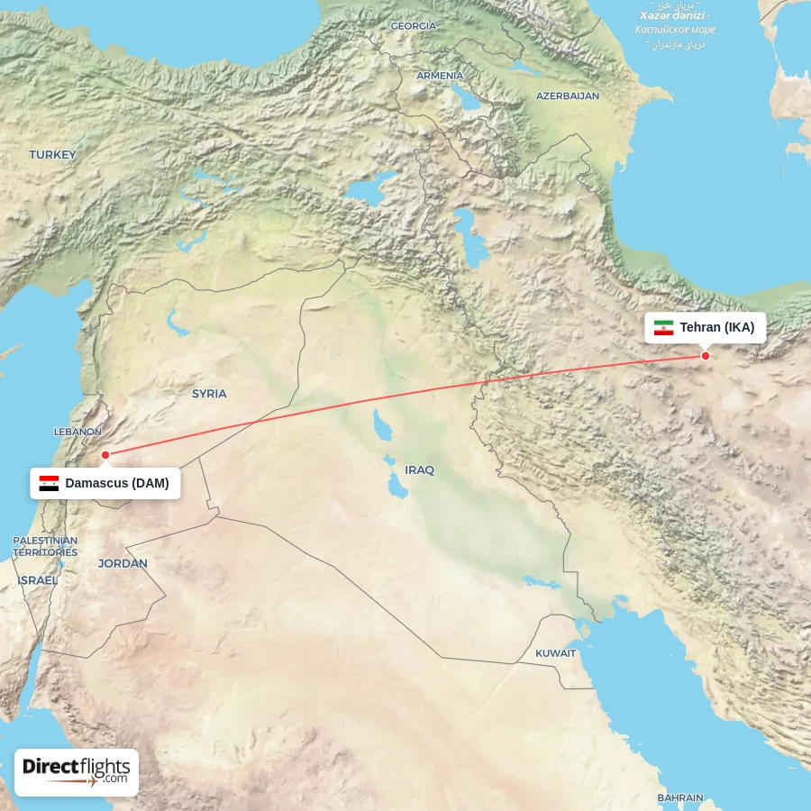 IKA - DAM route map