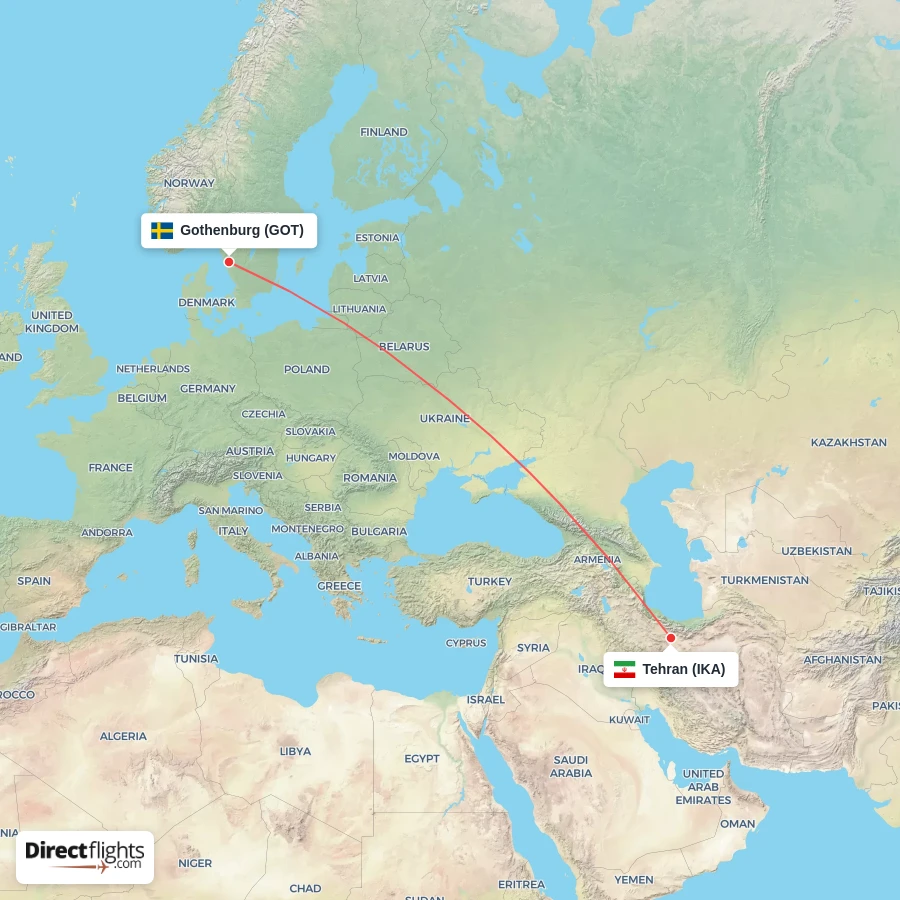 IKA - GOT route map