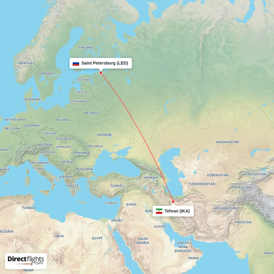 IKA - LED route map