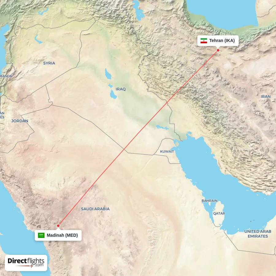 IKA - MED route map