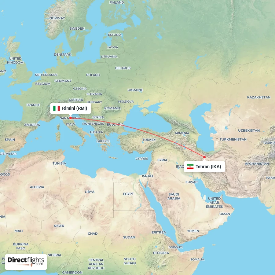 IKA - RMI route map