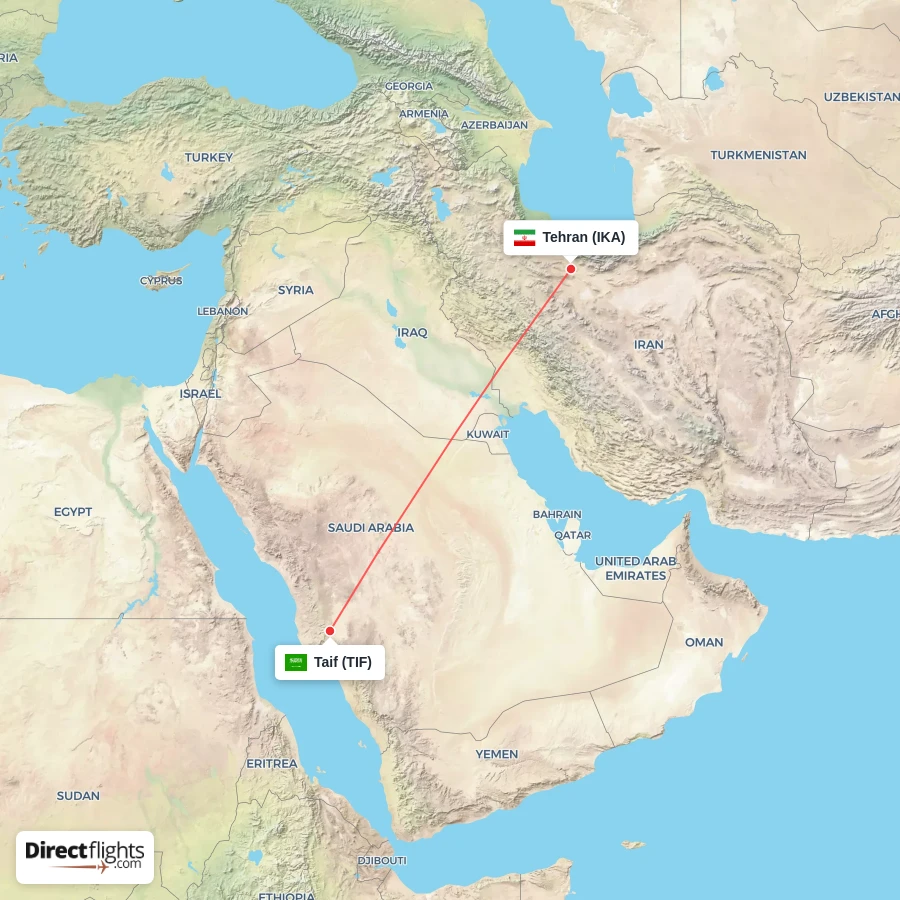 IKA - TIF route map