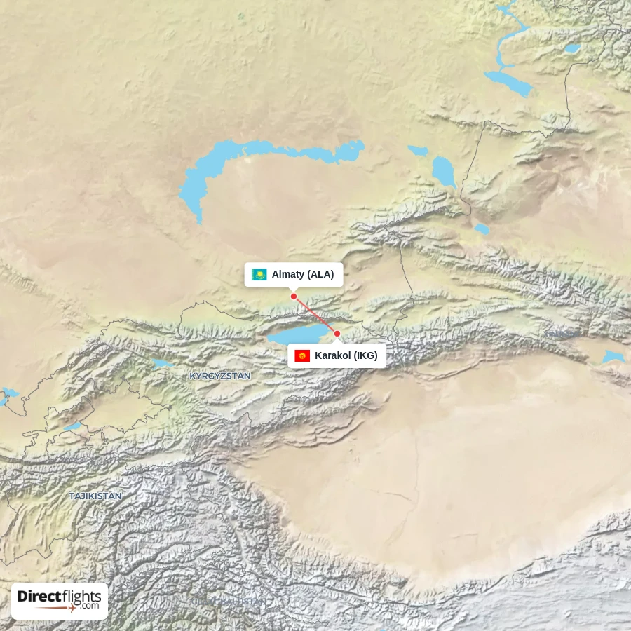 IKG - ALA route map