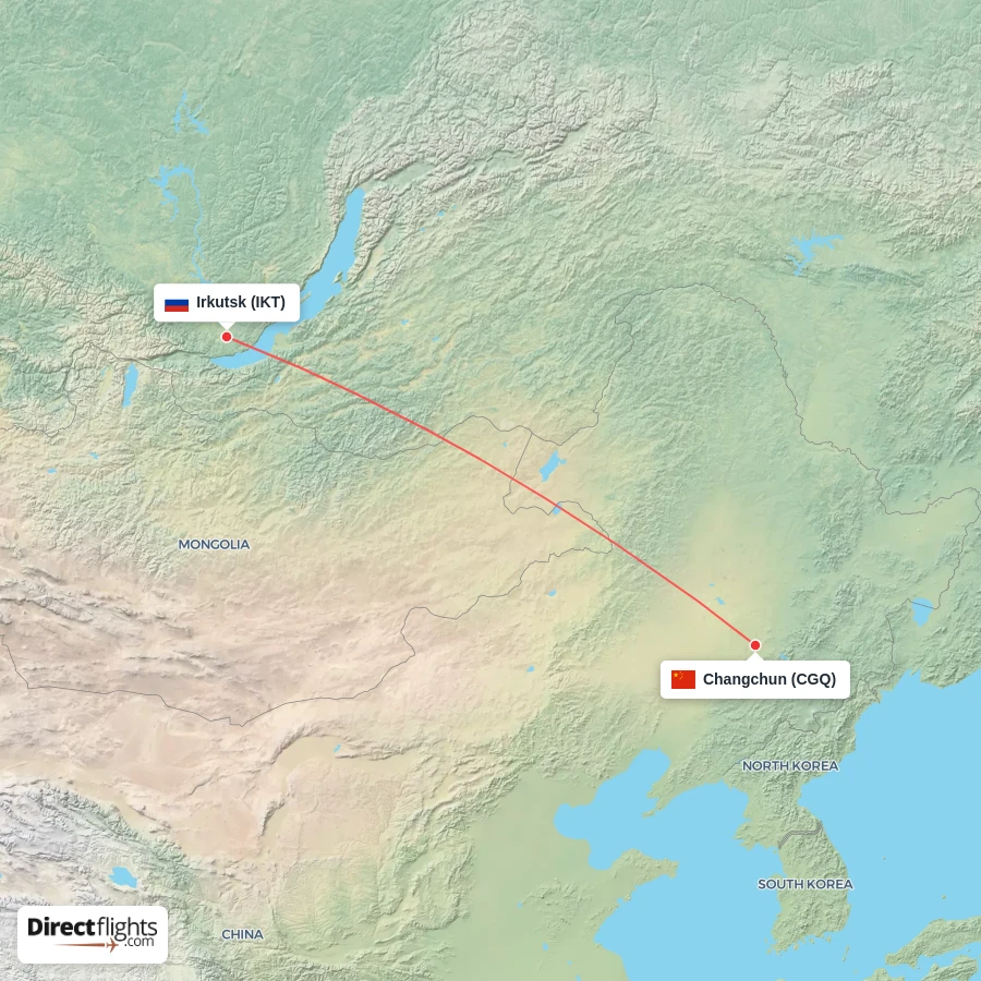 IKT - CGQ route map