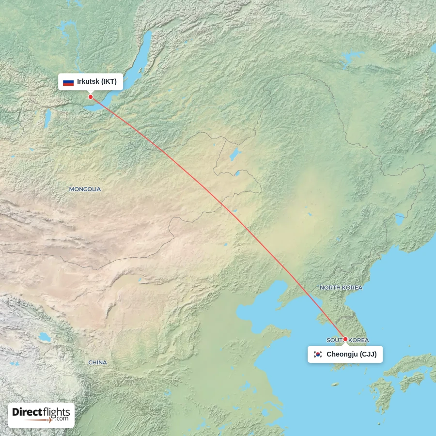 IKT - CJJ route map