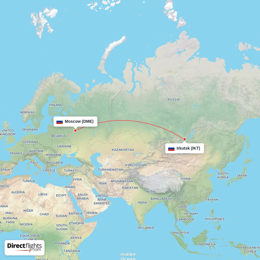 IKT - DME route map